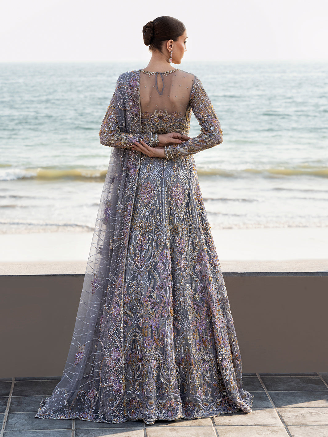 Elegant Pakistani Bridal Lehenga Choli with Dupatta