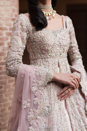 Lehenga Gown Pink Pakistani Bridal Dress for Wedding Online