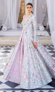 Lehenga and Front Open Gown Pakistani Wedding Dress