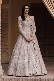 Lehenga and Gown Pink Pakistani Bridal Dress for Wedding