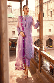 Lilac Heavily Embroidered Pakistani Salwar Kameez Dupatta Salwar Suit