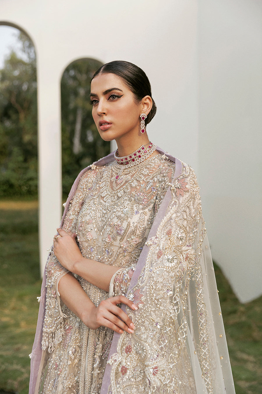 Elegant Dreamy White Pakistani Bridal Dress for You