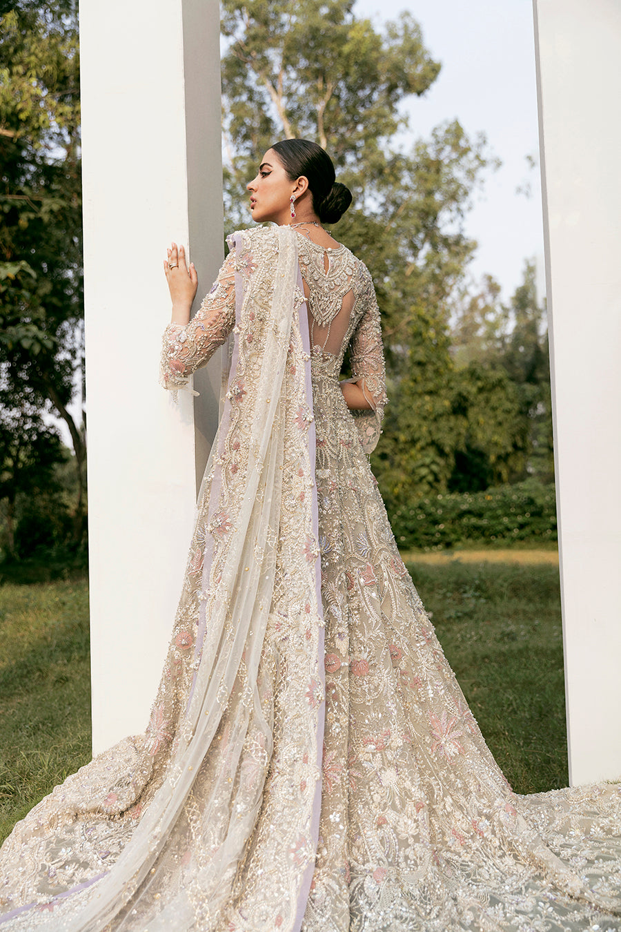 Elegant Dreamy White Pakistani Bridal Dress for You