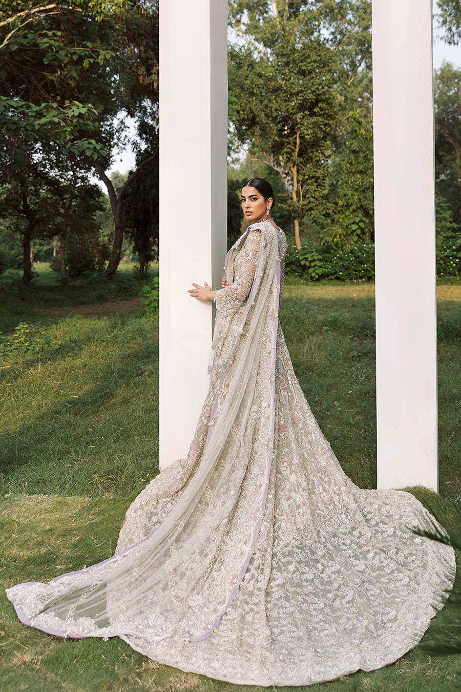Elegant Dreamy White Pakistani Bridal Dress for You