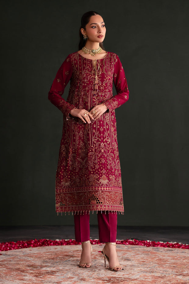Luxury Bright Pink Embroidered Pakistani Salwar Kameez Dupatta