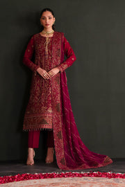 Luxury Bright Pink Suit Embroidered Pakistani Salwar Kameez Dupatta
