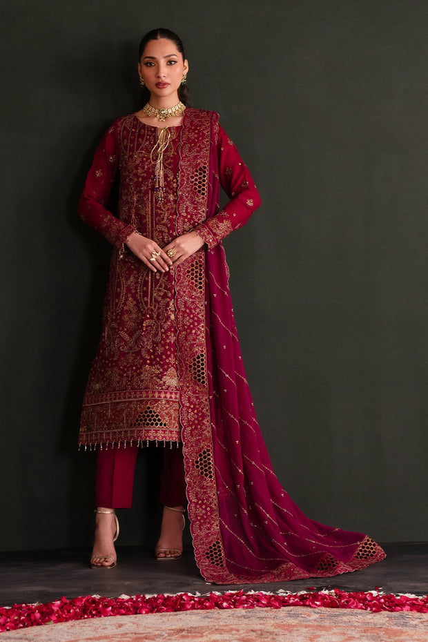 Luxury Bright Pink Suit Embroidered Pakistani Salwar Kameez Dupatta