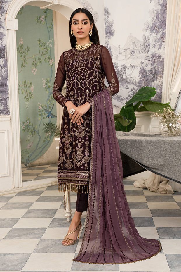 Luxury Brown Shade Embroidered Pakistani Salwar Kameez Dupatta Suit 2024