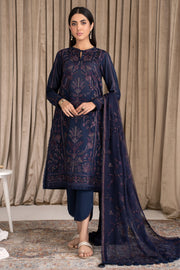 Luxury Deep Blue Pakistani Salwar Suit in Embroidered Salwar Kameez