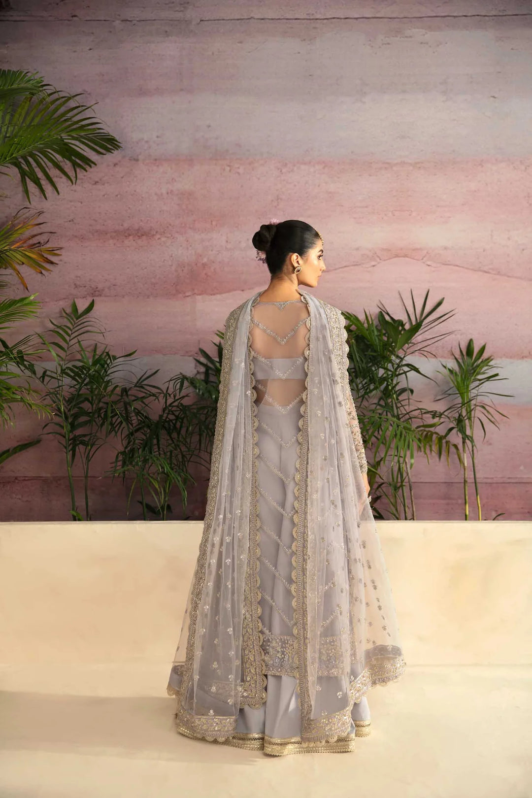 Luxury Designer Pakistani Wedding Dress in Lavender