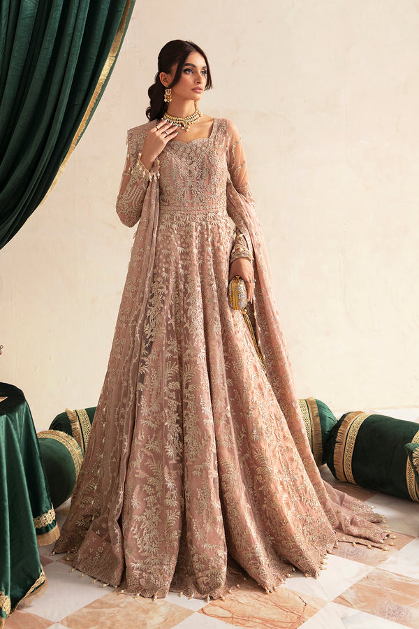 Luxury Embroidered Baby Pink Pakistani Wedding Dress Pishwas Frock