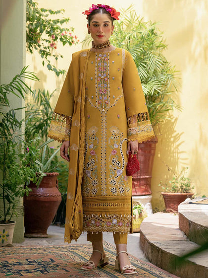 Luxury Embroidered Pakistani Salwar Kameez Mustard Salwar SuitLuxury Embroidered Pakistani Salwar Kameez Mustard Salwar Suit