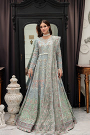 Luxury Ferozi Embroidered Pakistani Wedding Dress Pishwas Frock