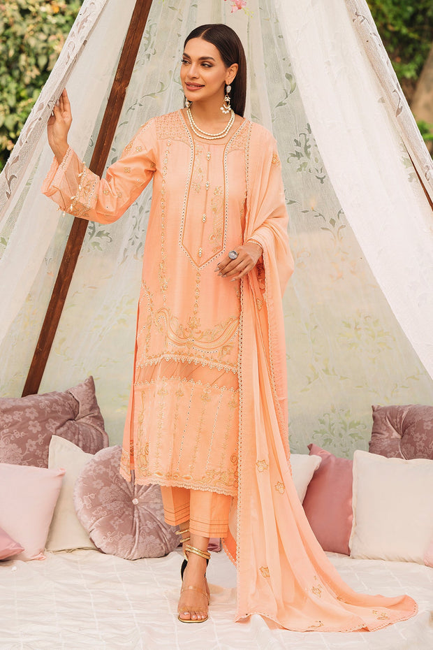 Luxury Pakistani Peach Salwar Suit Embroidered Salwar Kameez