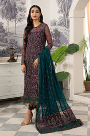 Luxury Purple Shade Embroidered Pakistani Salwar Kameez Dupatta Suit