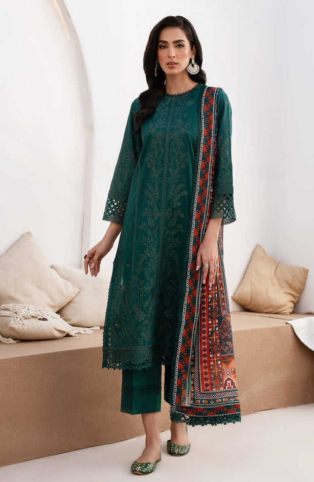 Luxury Teal Green Embroidered Pakistani Salwar Kameez Dupatta Suit in USA