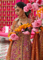 Elegant Pakistani Bridal Anarkali Lehenga - Angarkha Style