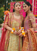 Luxury Pakistani Bridal Anarkali Lehenga in Angarkha