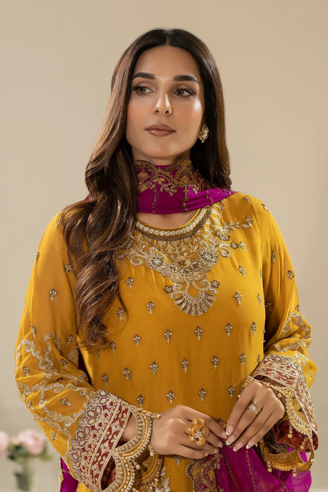 Redefine Embroidered Dress Set
