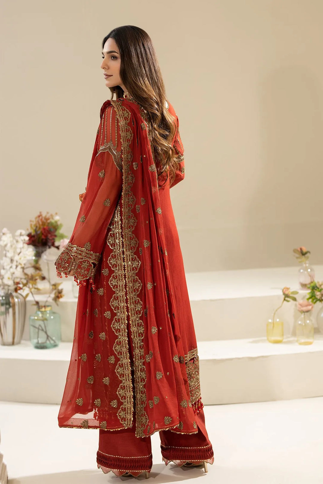 Festive Embroidered Viscose Silk Dress Set