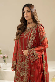 Festive Embroidered Viscose Silk Dress Set