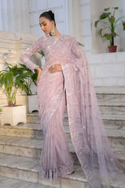 Premium Pakistani Bridal Outfit in Lilac in Raw Silk