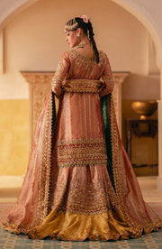 Gold Embroidered Bridal Suit With Dupatta