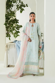 Elegant Embroidered Lawn Pakistani Party Dress