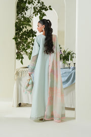 Elegant Embroidered Lawn Pakistani Party Dress