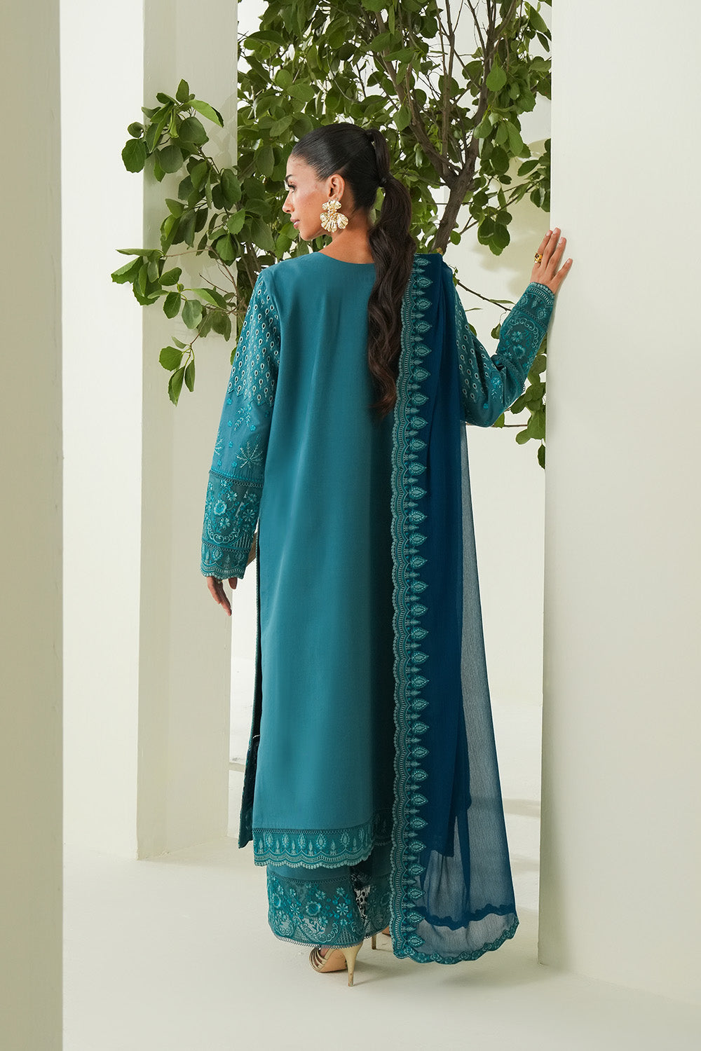 Embroidered Lawn Pakistani Designer Dress