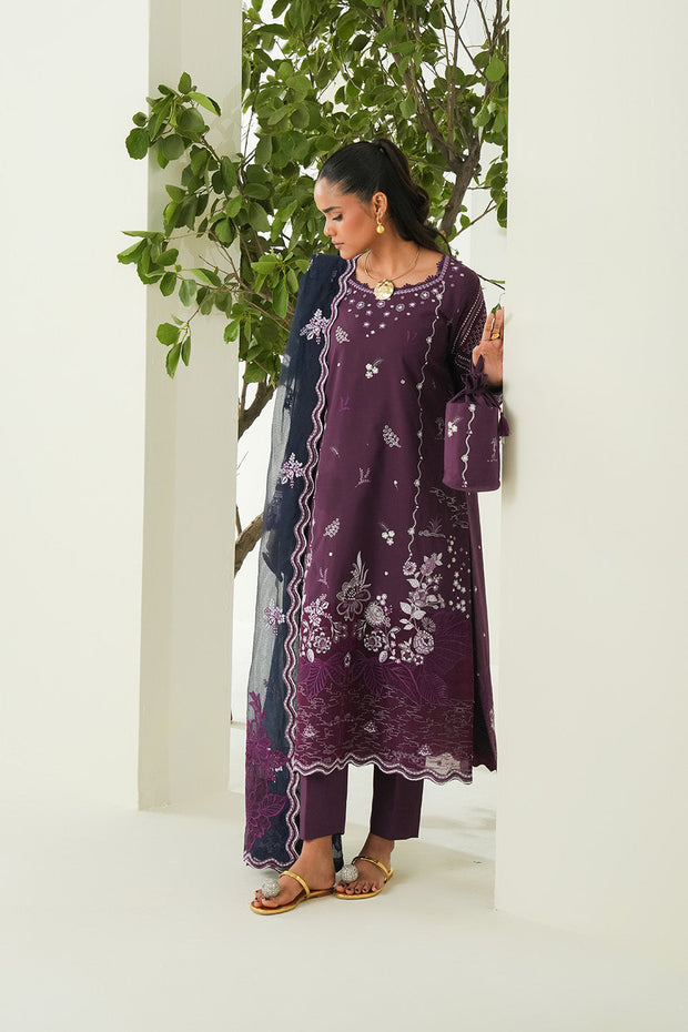 Elegant Embroidered Lawn Pakistani Dress