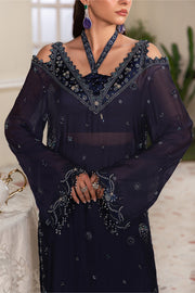 Beige Embroidered Organza Ensemble With Dupatta Pakistani Party