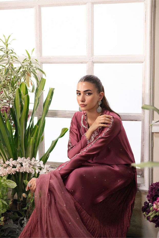 Pink Luxury Organza Ensemble With Dupatta Pakistani Designer