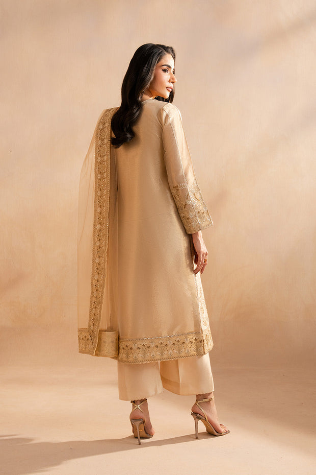 Gold Luxury Ensemble Pakistani Designer Dress