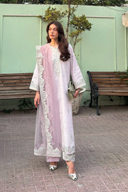 Blue Embroidered Organza Ensemble Pakistani Dress