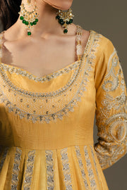 Dusty Pink Embroidered Organza Ensemble With Dupatta Pakistani
