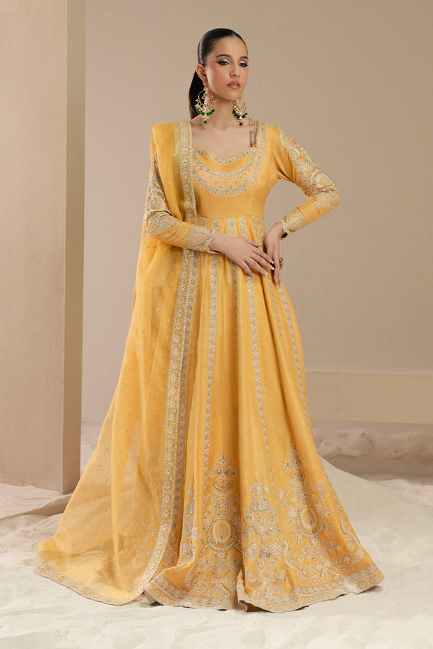 Dusty Pink Embroidered Organza Ensemble With Dupatta Pakistani