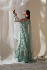 Silver Embroidered Ensemble Pakistani Dress