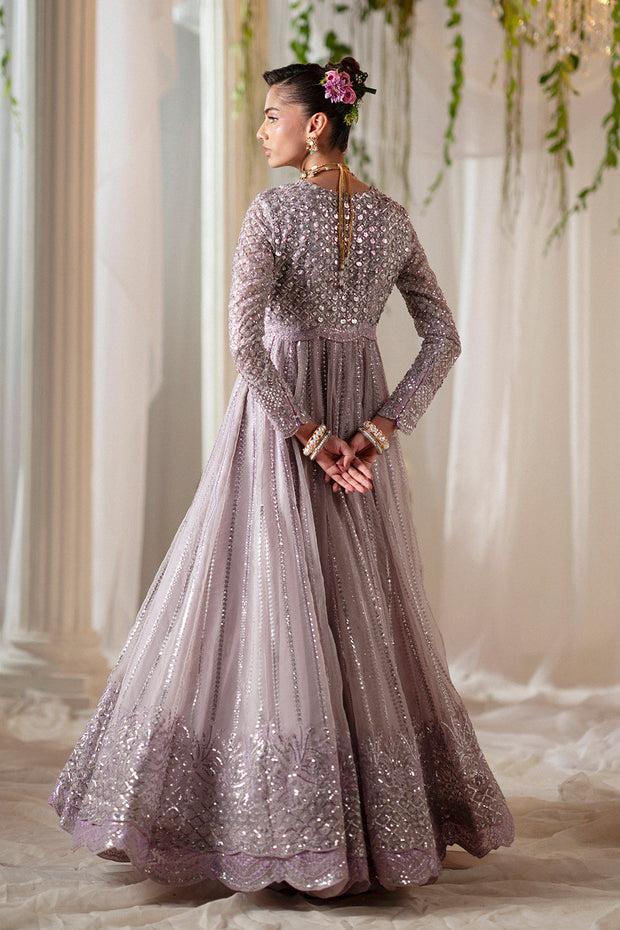 Beige Embroidered Gown Pakistani Party Dress