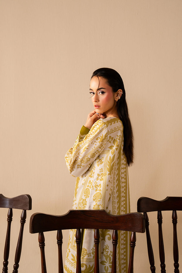 Green Printed Lawn Shirt And Trouser