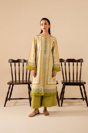 Green Printed Lawn Shirt And Trouser