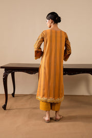 Mustard Embroidered Lawn Ensemble Pakistani Dress