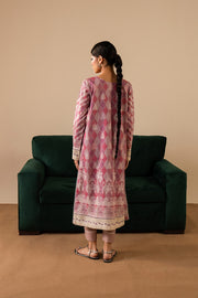 Off White Embroidered Lawn Shirt And Trouser