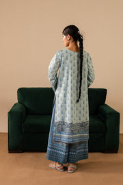 Light Blue Embroidered Lawn Pakistani Designer Dress