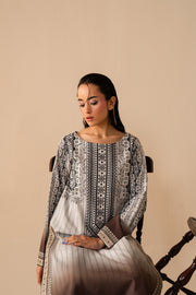Beige Embroidered Lawn Ensemble Pakistani Dress