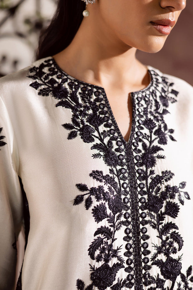 Dusty Pink Embroidered Silk Ensemble With Dupatta Pakistani Dress