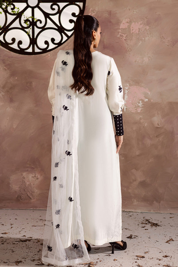 Dusty Pink Embroidered Silk Ensemble With Dupatta Pakistani Dress