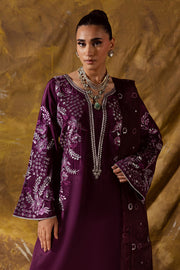 Olive Green Embroidered Organza Ensemble With Dupatta Pakistani