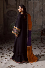 Black Embroidered Organza Ensemble With Dupatta Pakistani Dress