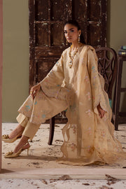 Grey Embroidered Organza Ensemble With Dupatta Pakistani